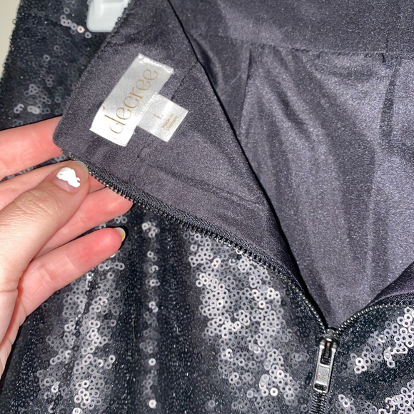 Black Sequin Skirt - Picture 4 of 4